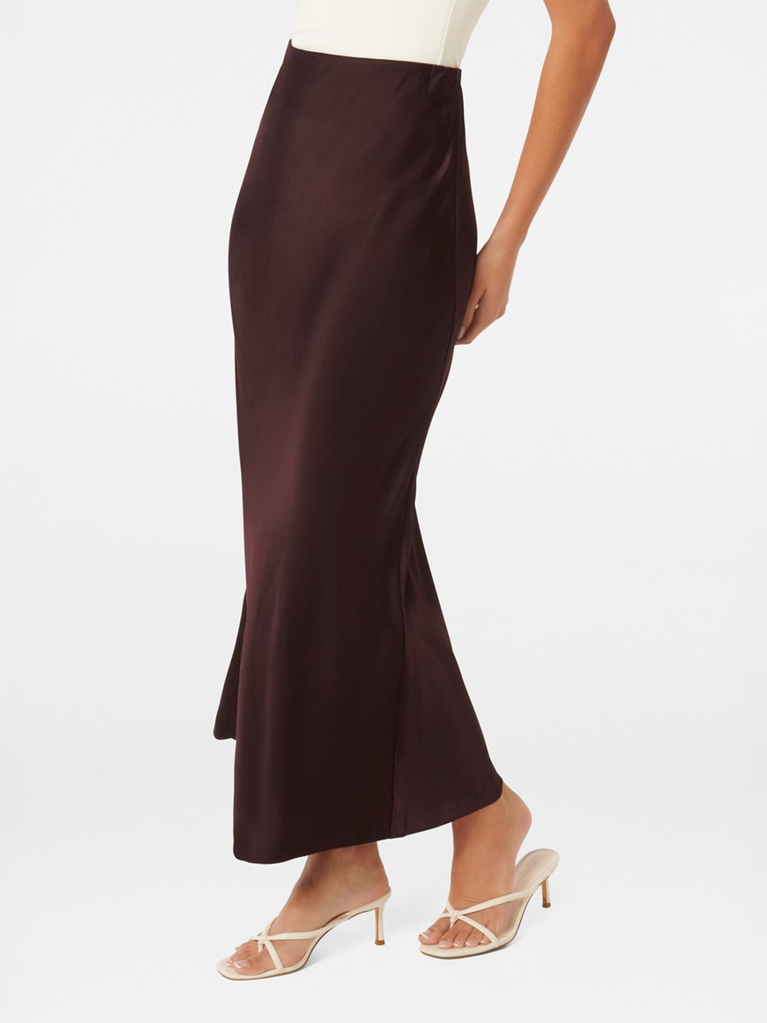 Forever New Prue Satin Bias Midaxi Skirt