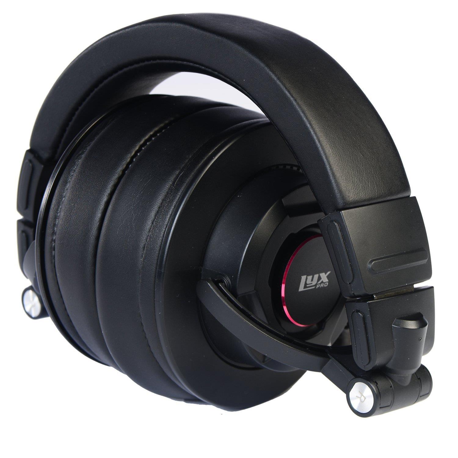 LyxPro HAS-30 Professional Studio Monitor Headphones, Detachable Cable, Foldable