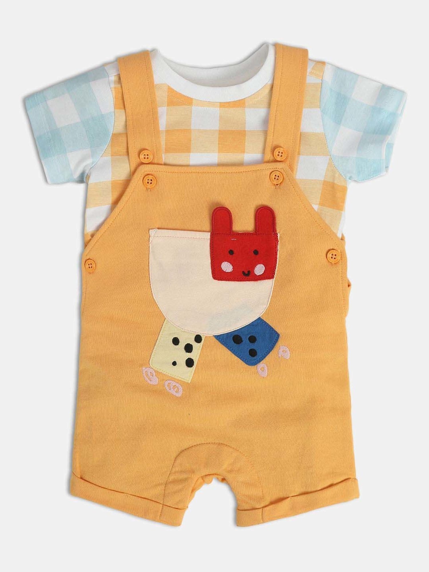 Mothercare Kids Multicolor Checks Shirt with T-Shirt