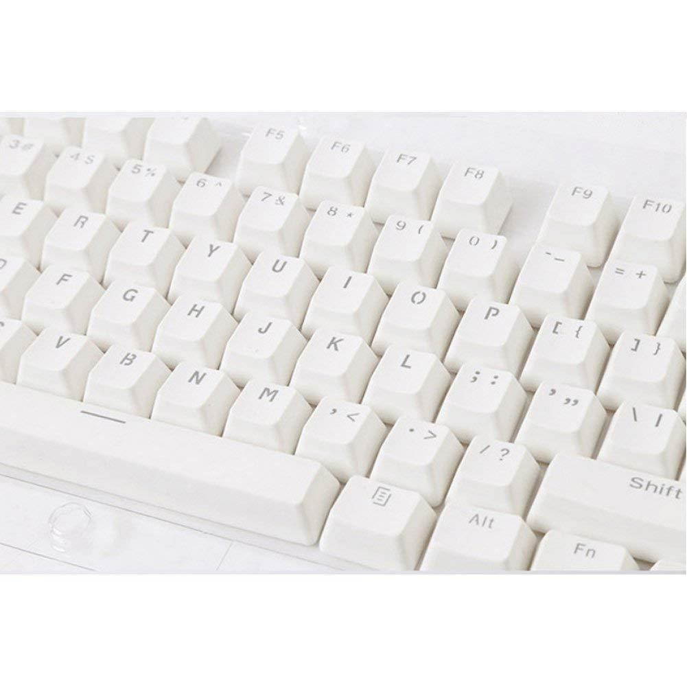 Seiorca 104 PBT Keycaps Double-Shot Backlit Keycap Set for Mechanical Keyboard with Key Puller (White)