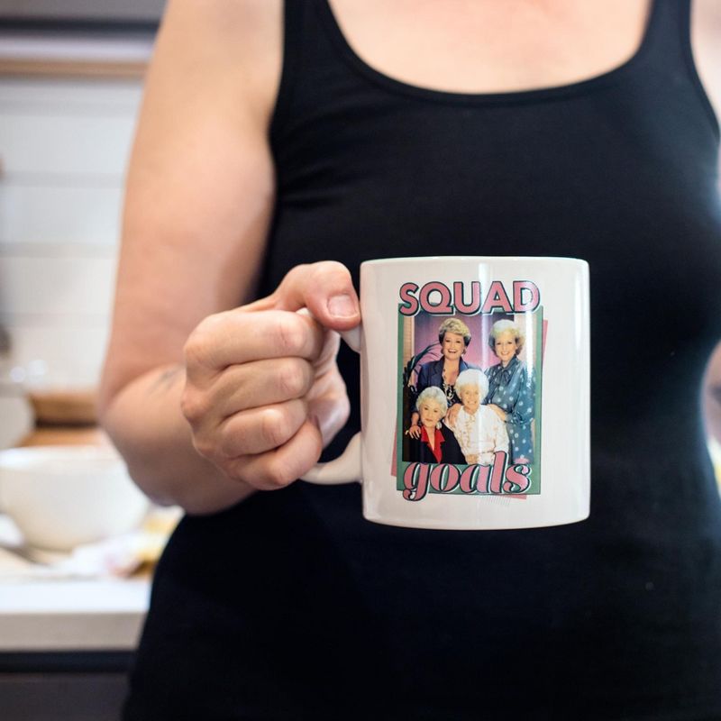 Silver Buffalo The Golden Girls "Squad Goals" Ceramic Mug | Holds 20 Ounces
