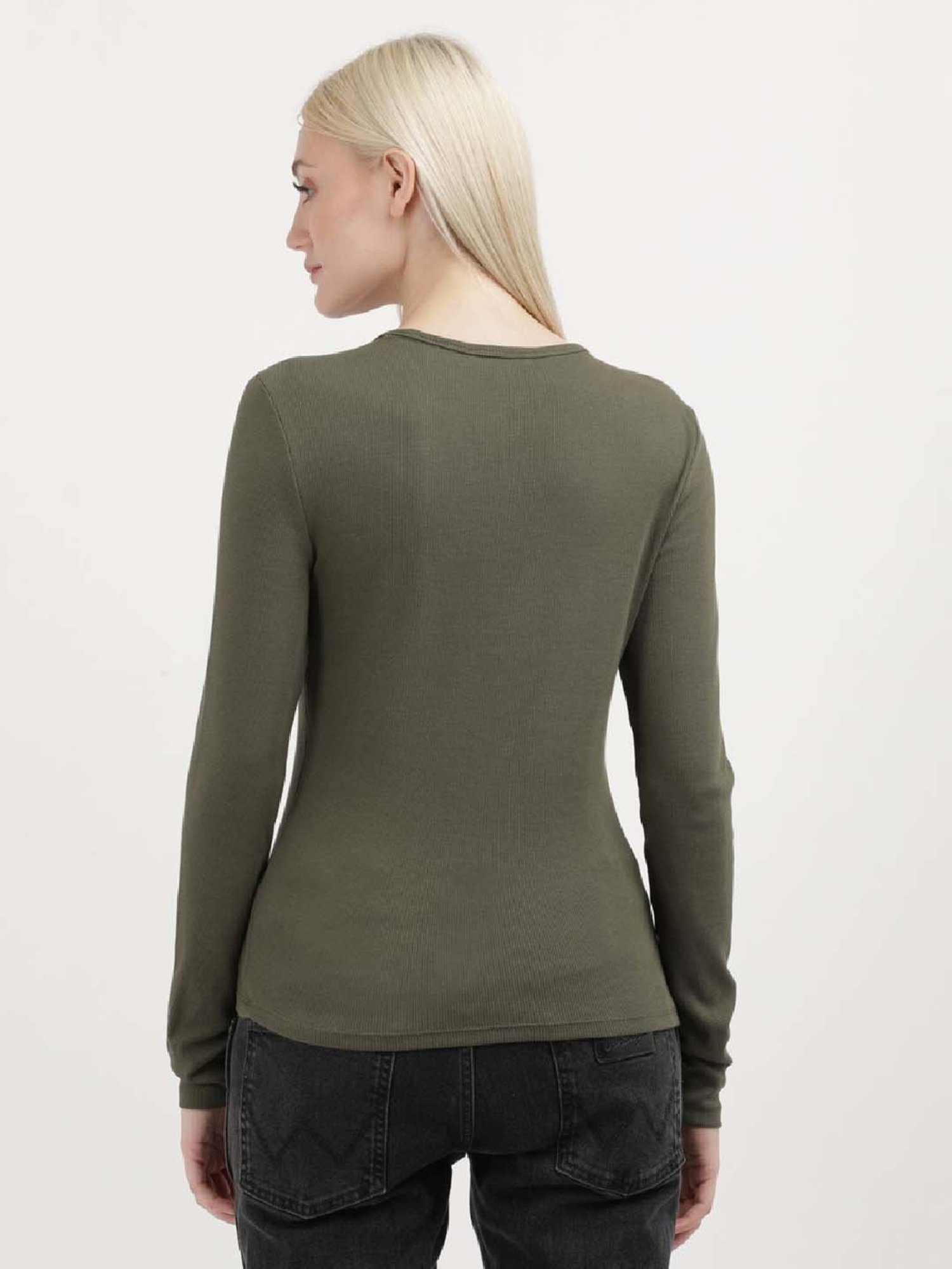 TOMMY HILFIGER Army Green Cotton T-Shirt