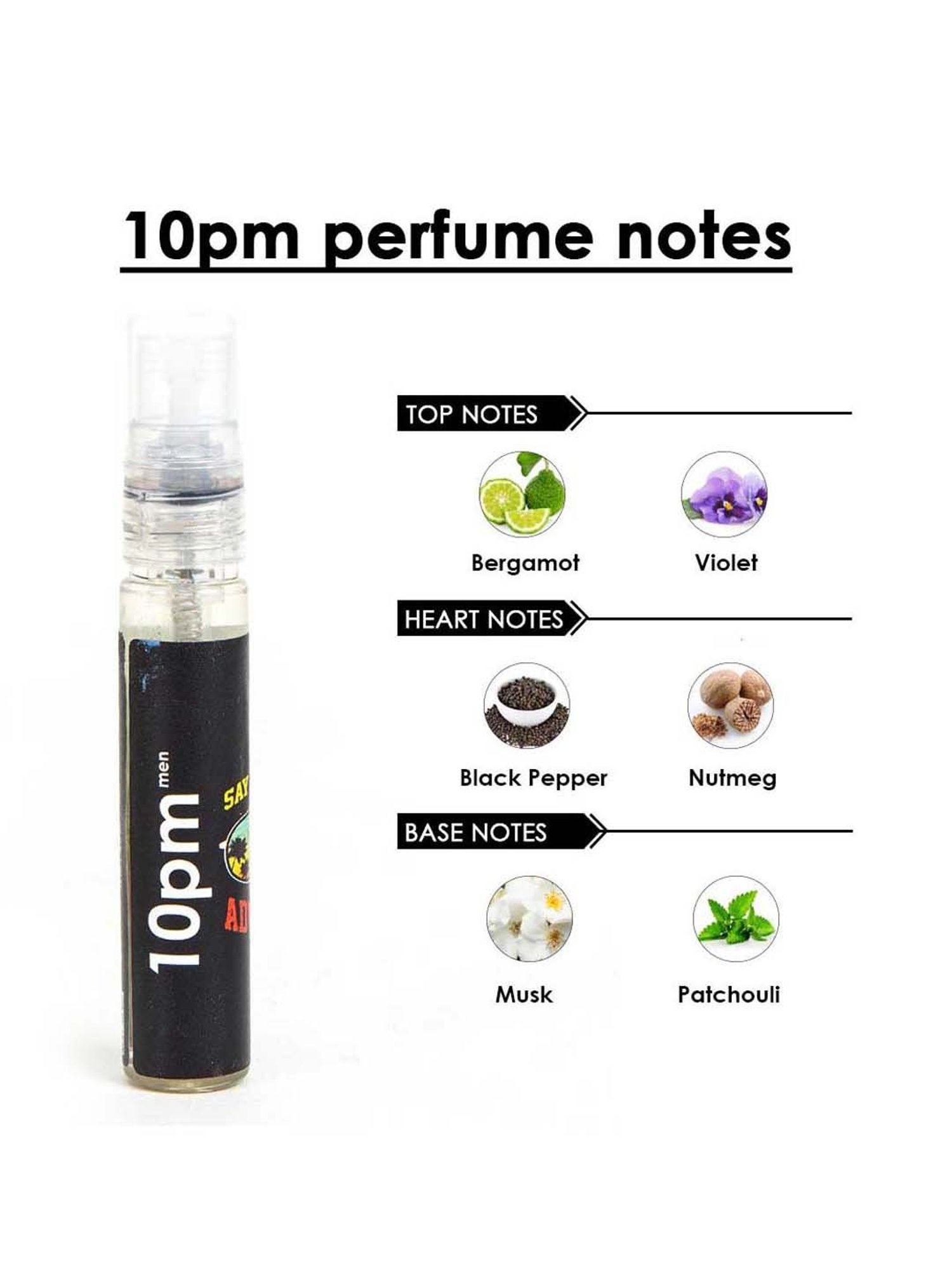 Adiveda Natural Perfume Tester Set of 7 for Men