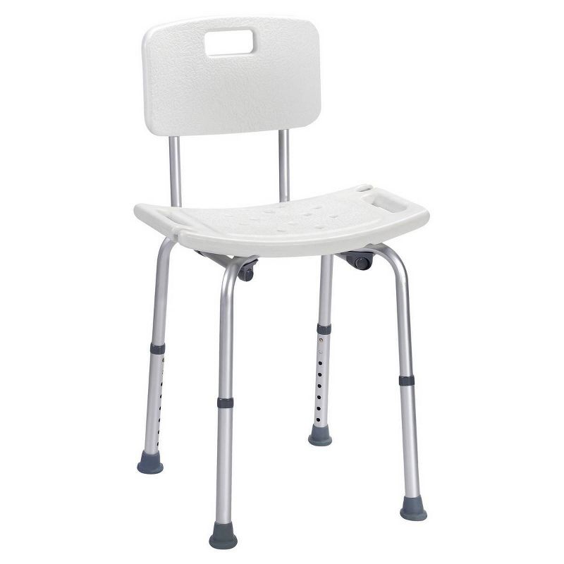 Freestanding Bathroom Seat White - evekare