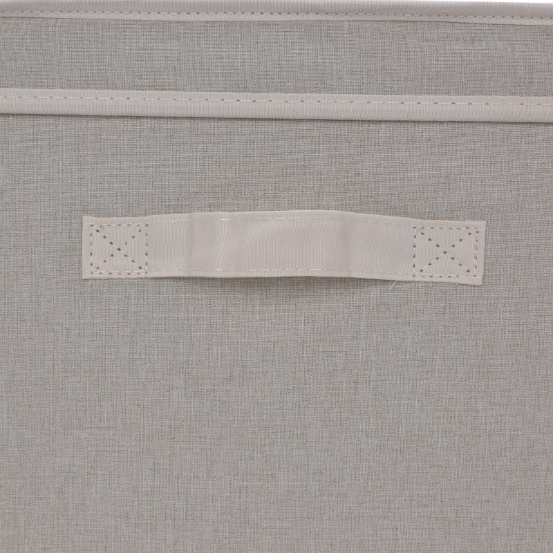 StorageWorks 65L Fabric Storage Bin Lid and Window Comfort Gray