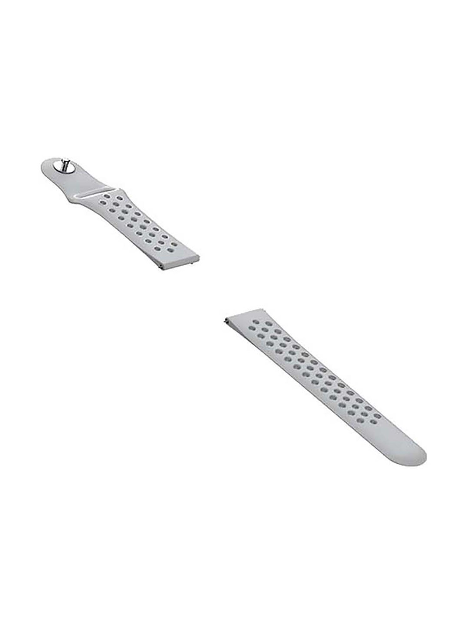 Noise 22 mm (Sport Edition) Double Color Silicone Smartwatch Strap (Silver and White)