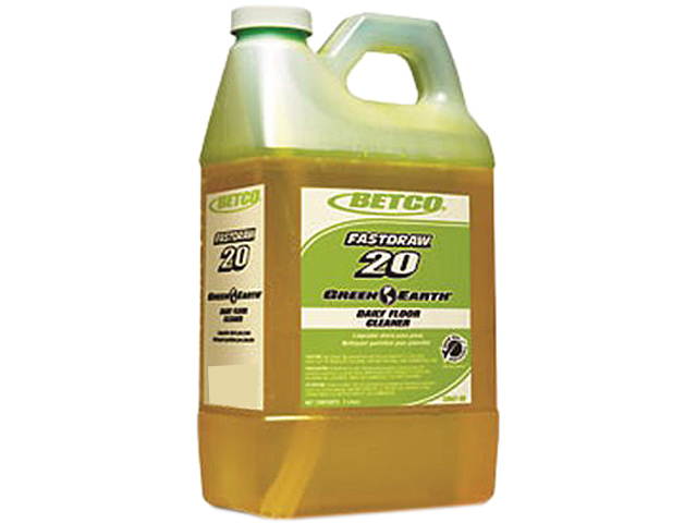Betco BET5364700 Green Earth Concentrated Daily Floor Cleaner, Yellow, 2 Liters - 1 Case (4 Units)