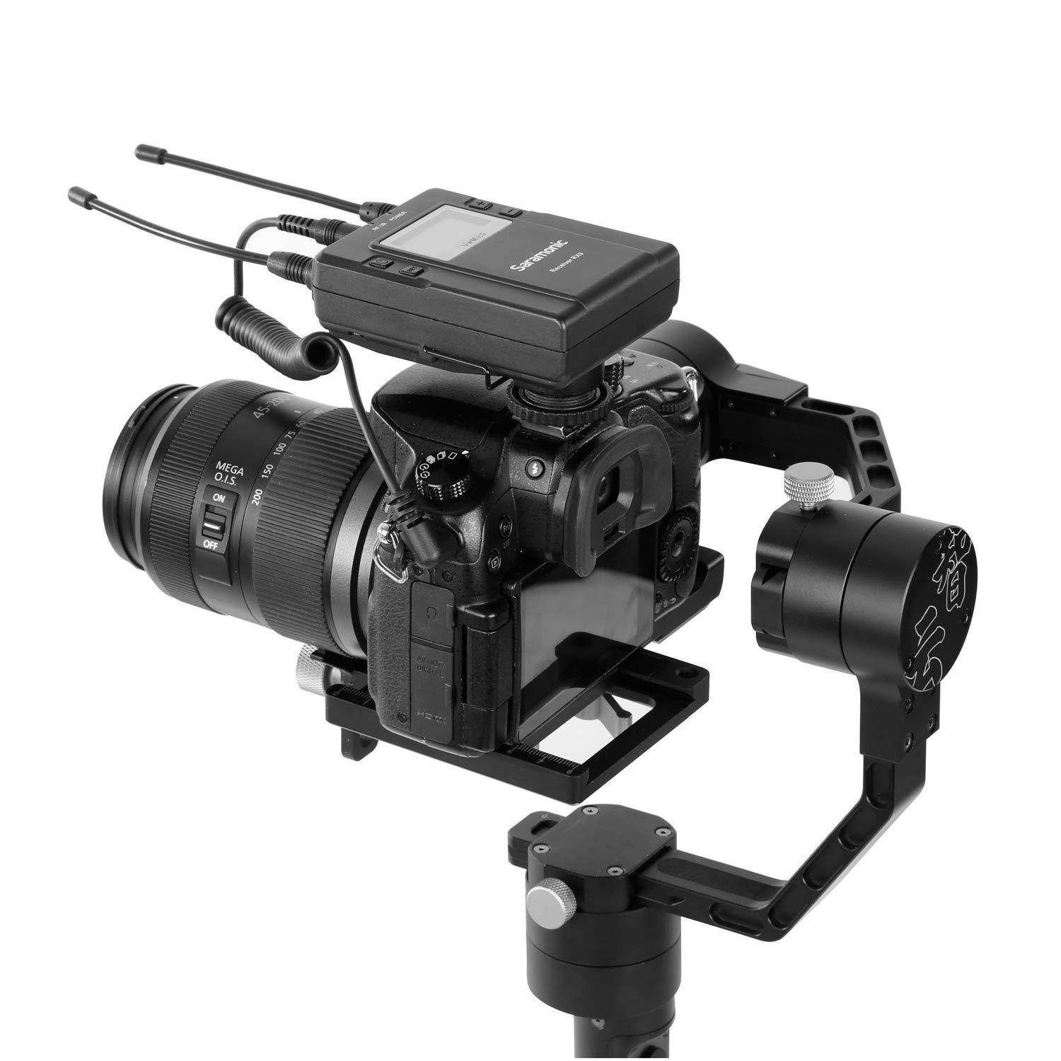 Saramonic UwMic9 96-Channel Digital UHF Wireless Lavalier Microphone System Omnidirectional Clip on Lapel Mic for Nikon Canon Sony Panasonic DSLR Cameras, for Video,Field Recording,Interview,ENG,TV