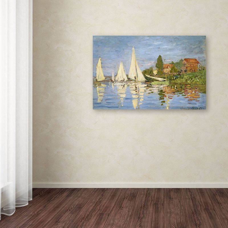 22" x 32" Regatta at Argenteuil by Claude Monet - Trademark Fine Art