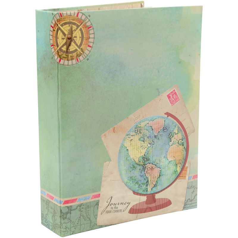 K&Company 2-Up Binder Photo Album 8.25"X11"-Travel Map