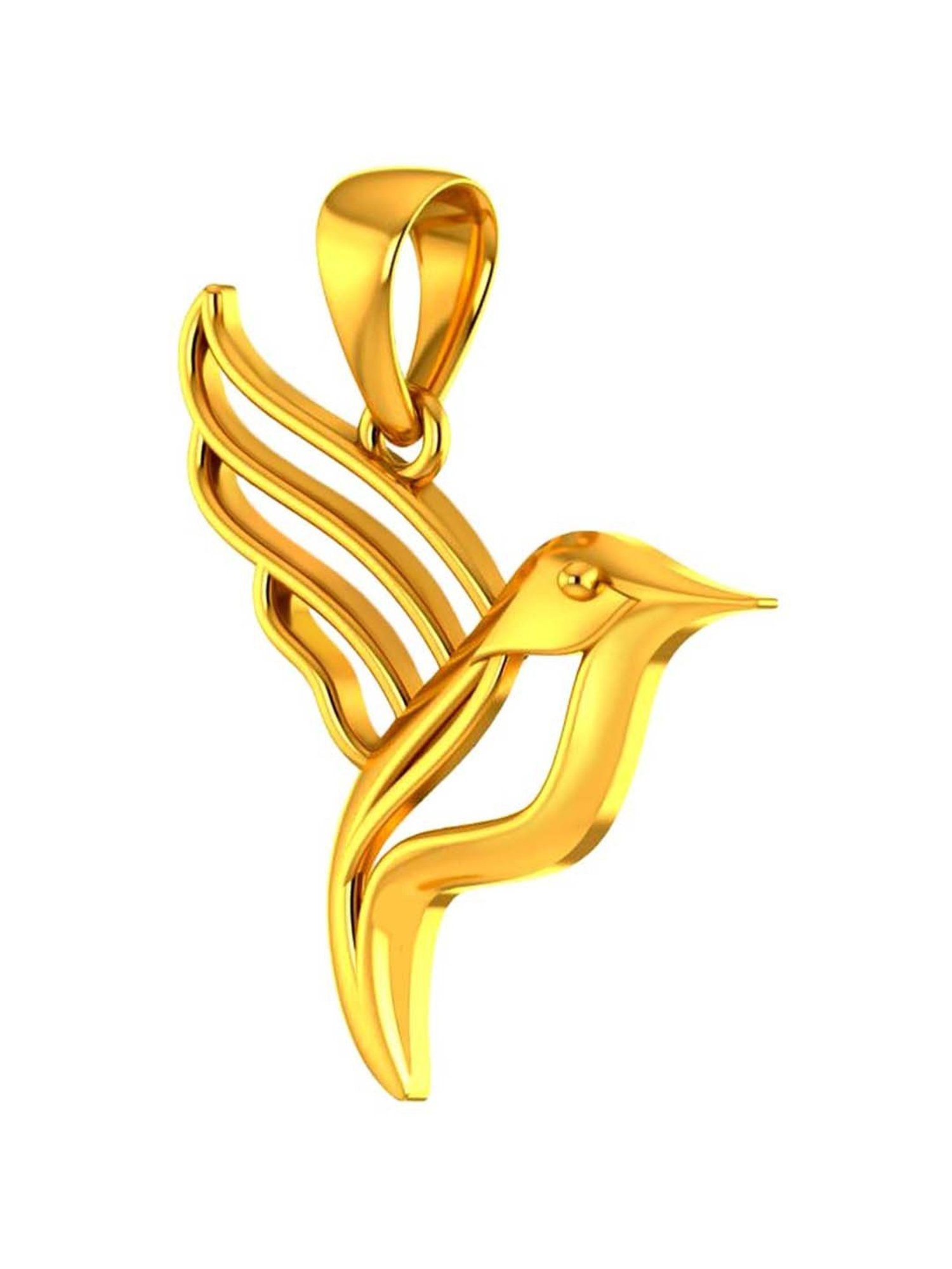 P.C. Chandra Jewellers 22k Yellow Gold Bird-shaped Pendant for Women & Girls