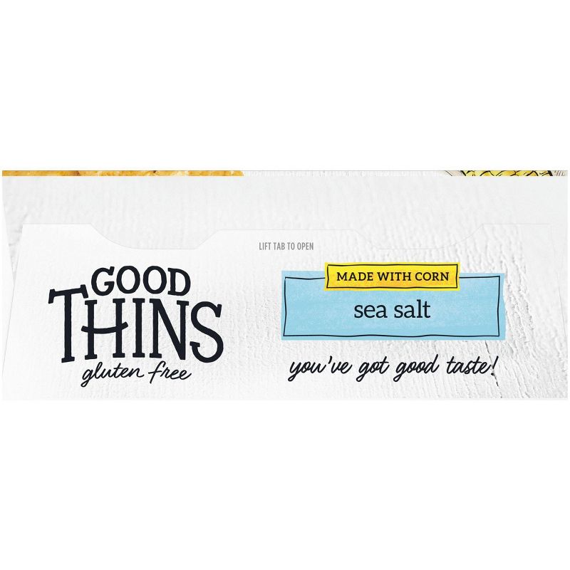 Good Thins Sea Salt Corn Snacks Gluten Free Crackers - 3.5oz