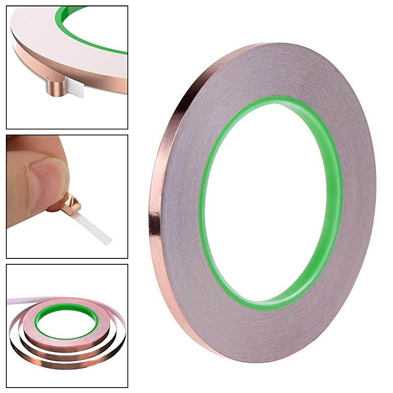 Pack Copper Foil Tape Cooyeah DoubleSided Conductive Adhesive Tape for EMI Shielding Craft Arts Paper Circuits Electrical Repairs Grounding 14 x 218yd