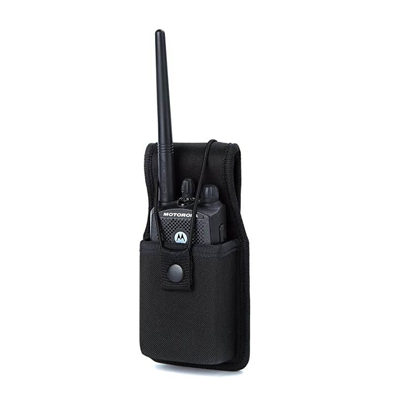 Universal Radio Case Two Way Radio Holder Universal Pouch for Walkie Talkies Nylon Holster Accessories for Motorola MT500 MT1000 MTS2000 and Similar Models by 2 Pack