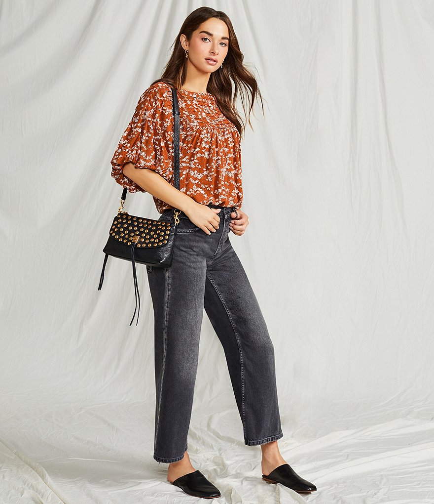 Free People Reese Leather Flat Mules