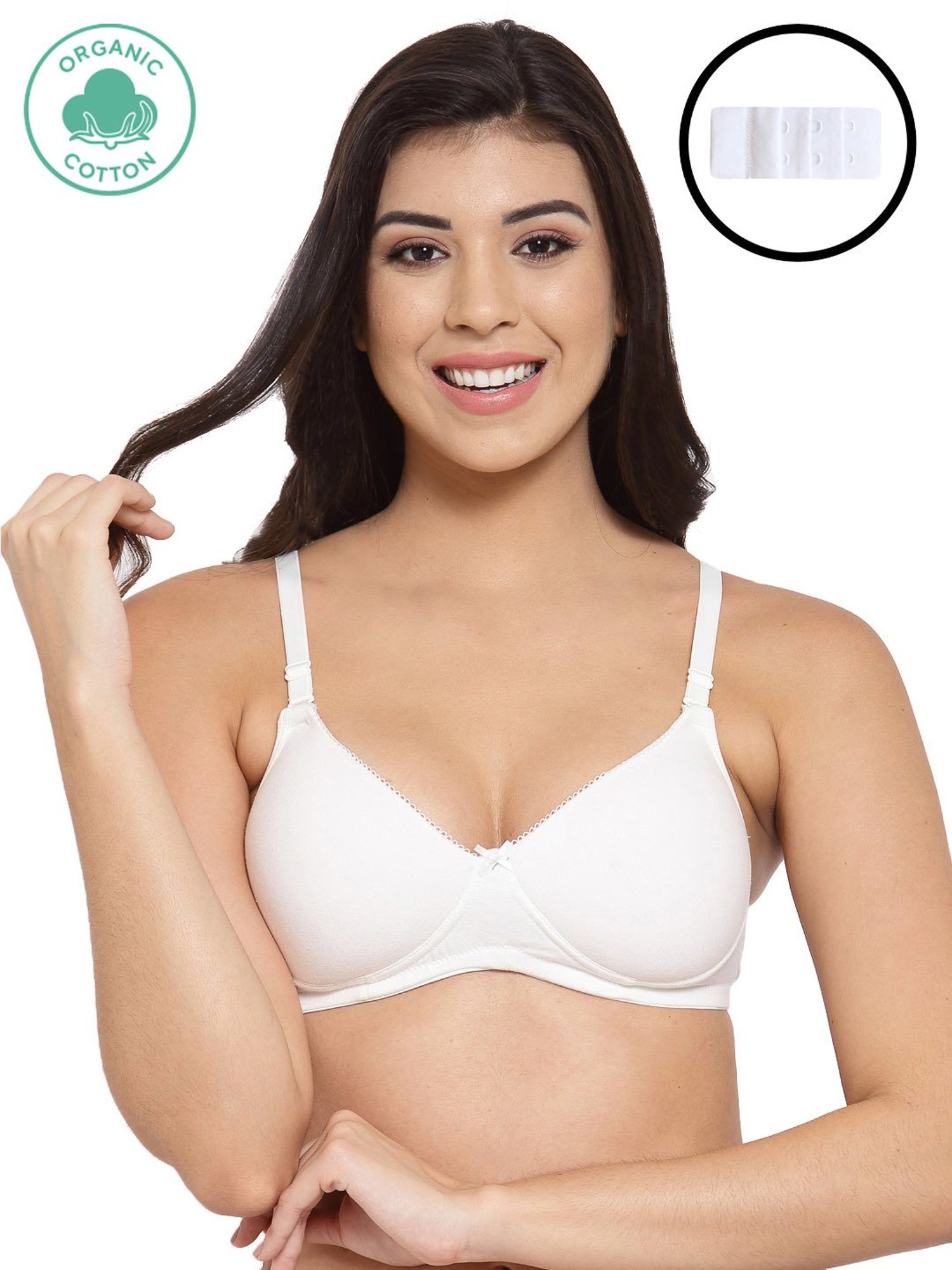 Inner Sense White Full Coverage T-Shirt Bra