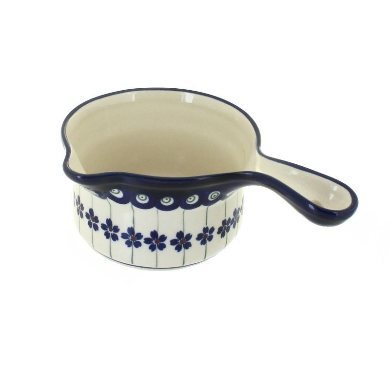 Blue Rose Polish Pottery Lavender Fields Gravy Boat