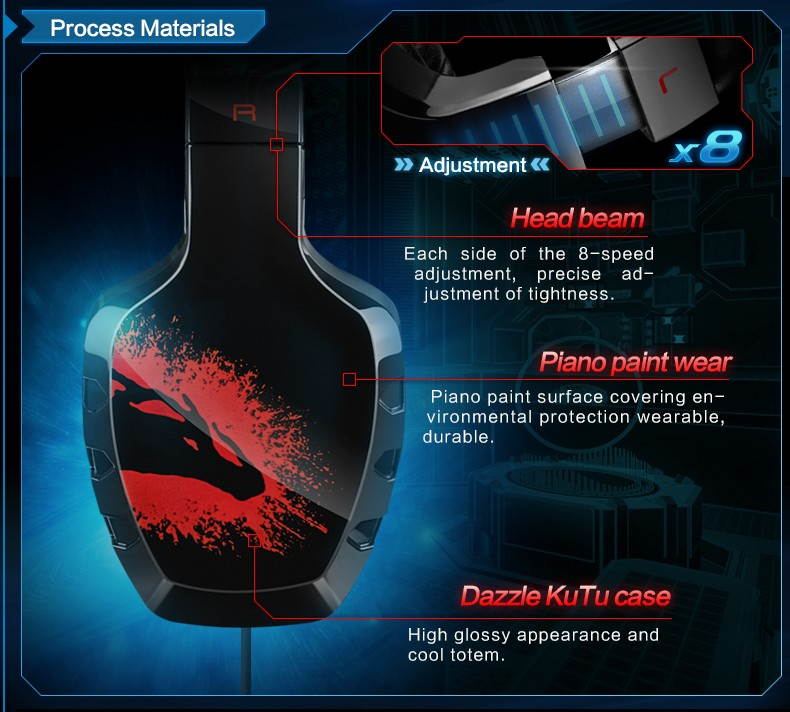 PC headset with microphone earphones fashion laptop gaming belt Game Headphones High-Definition microphones