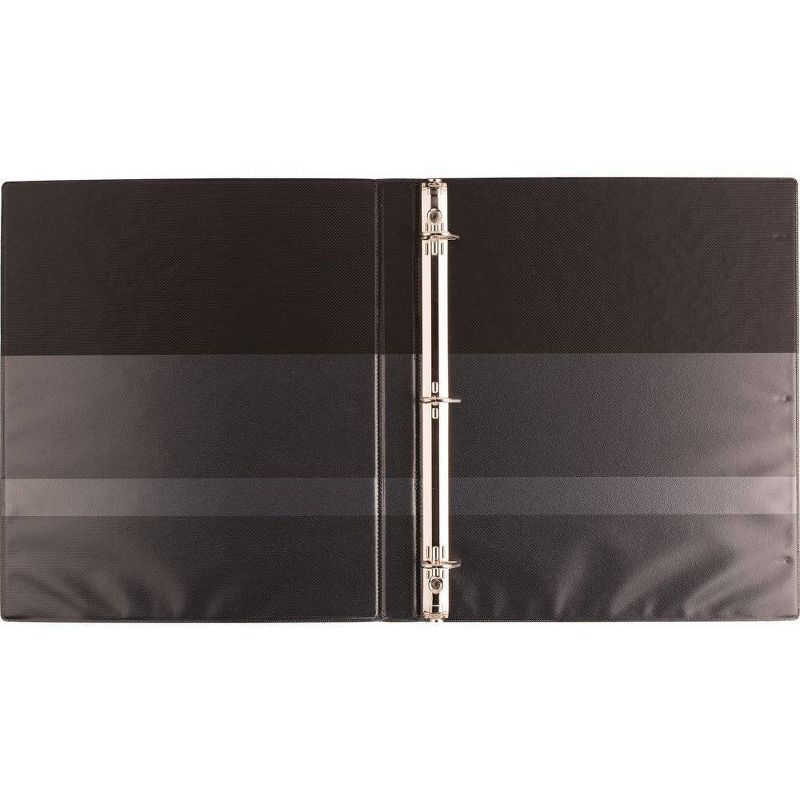 0.5" Ring Binder Clear View Black - up & up™