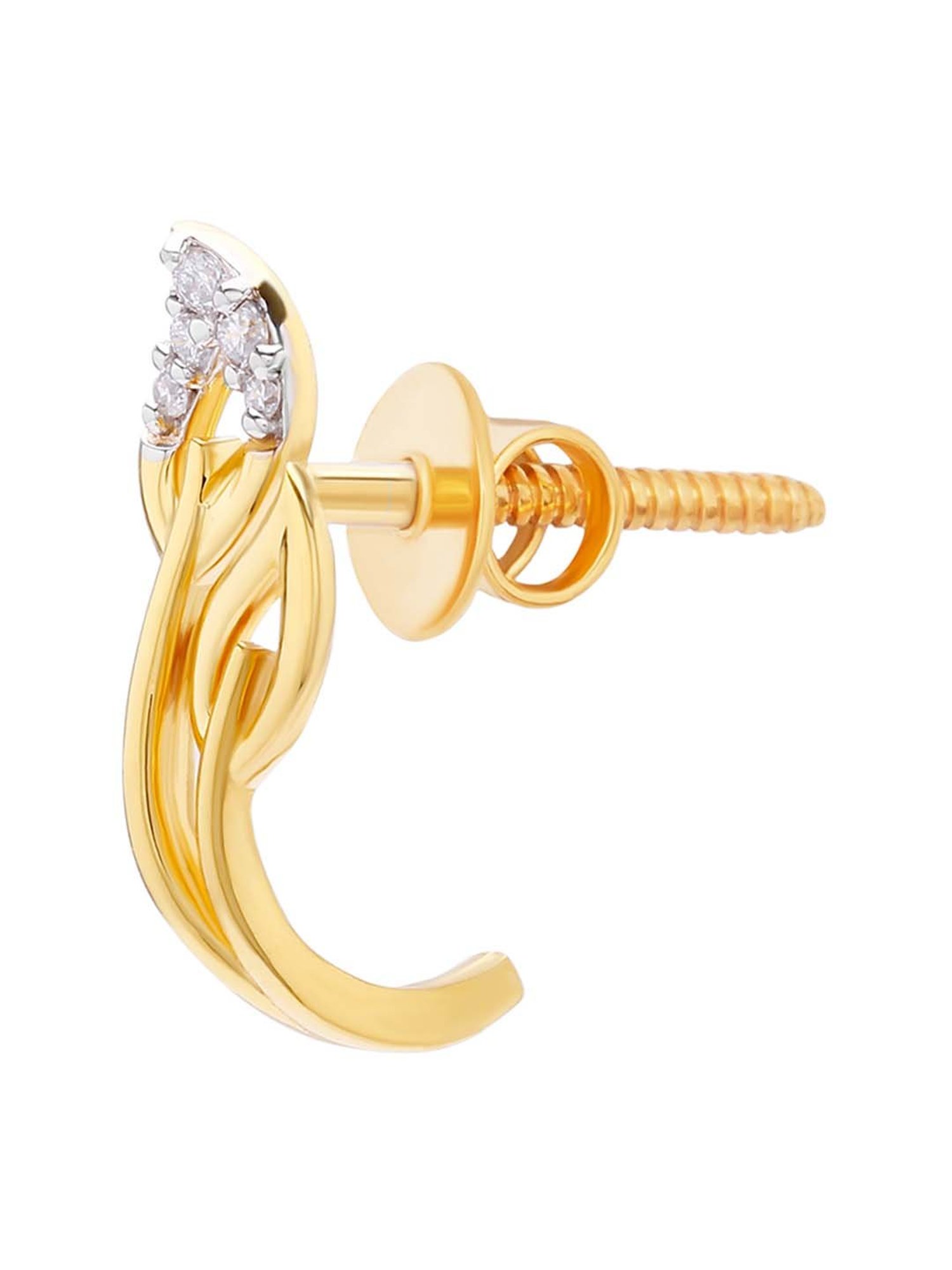 Waman Hari Pethe Jewellers 18k Gold & Diamond Earrings for Women