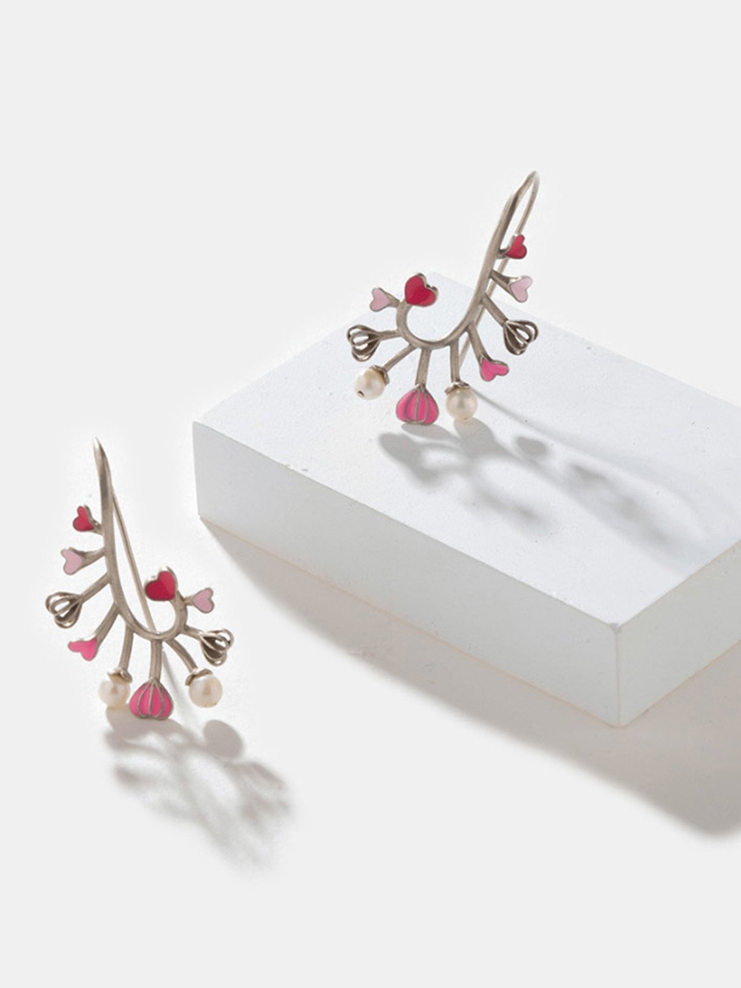 Shaya 92.5 Sterling Silver For the Love of Breaking Barriers Heart Earrings for Women