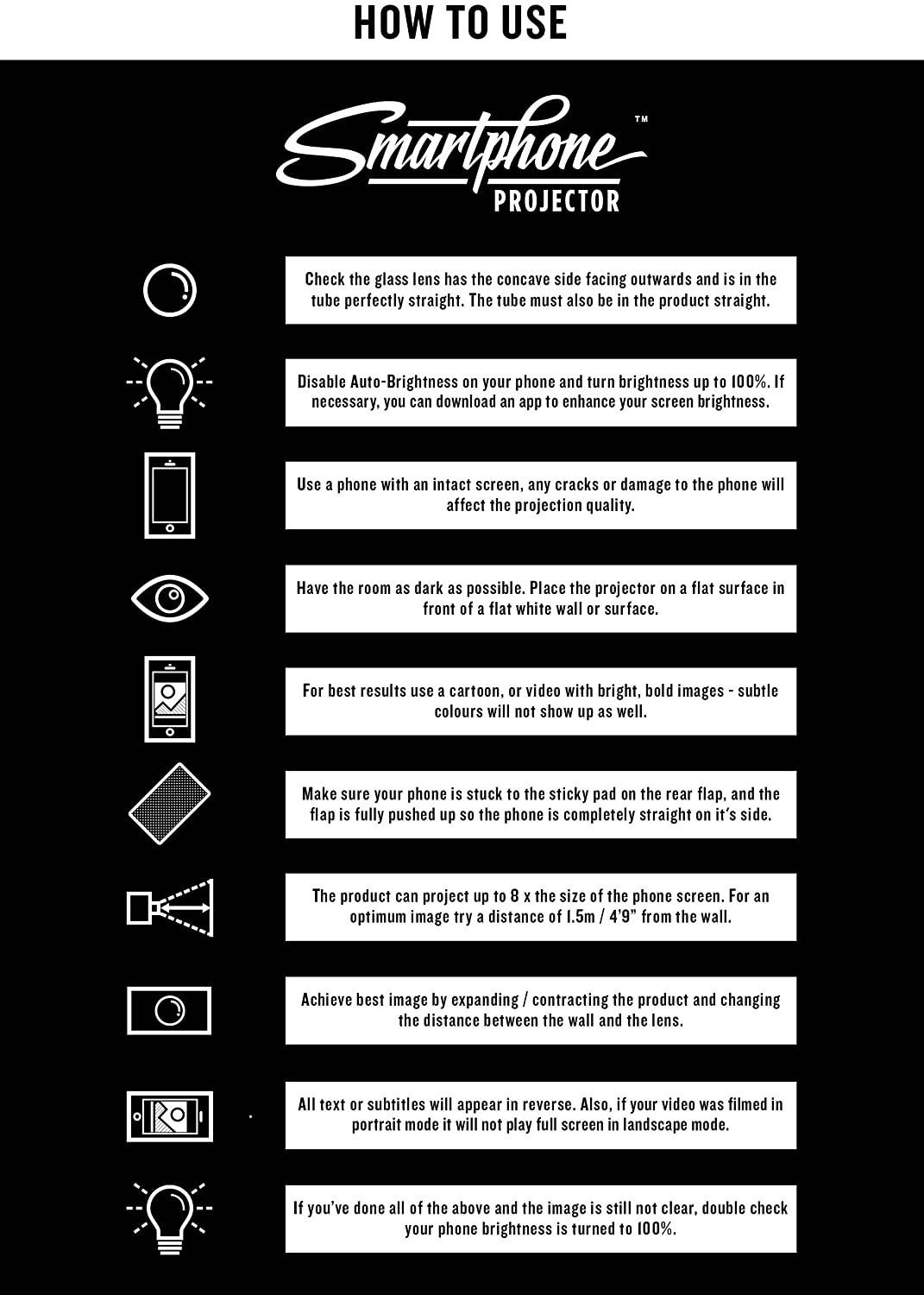 Luckies of London (LUKPRO2C) Smartphone Projector 2.0, Portable Phone Projector, Copper