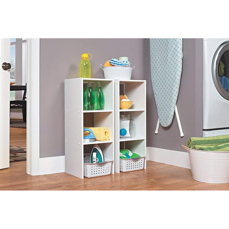 ClosetMaid 895300 Decorative Home Stackable 2-Cube Organizer Storage 31-Inch, White (2 Pack)