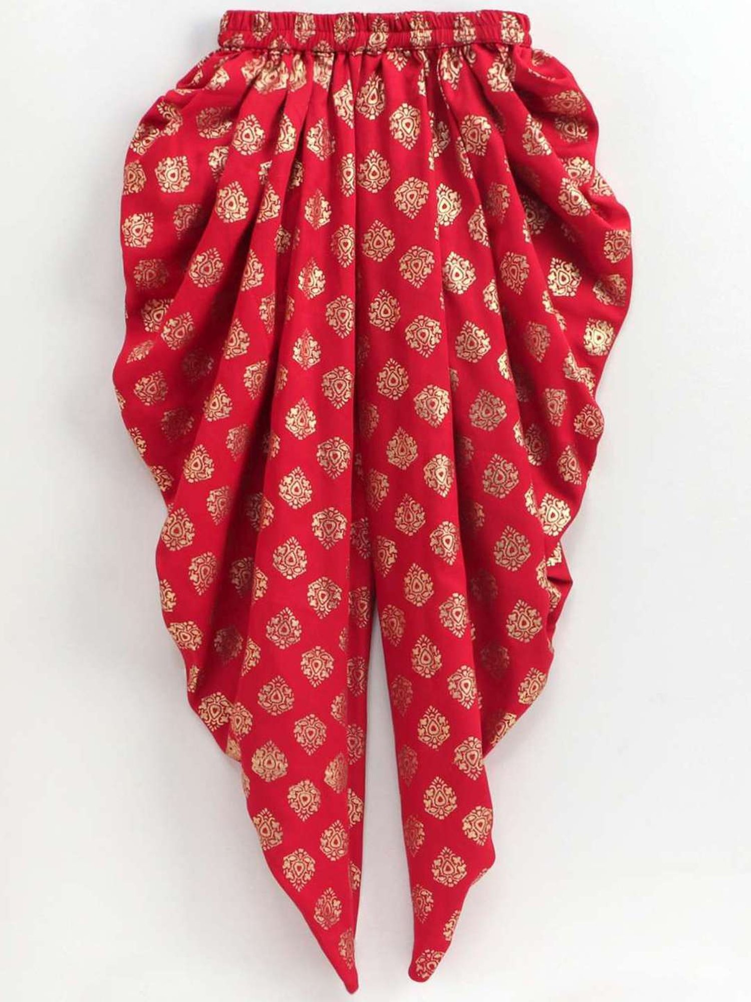 TWISHA Kids Black & Red Embroidered Top Set