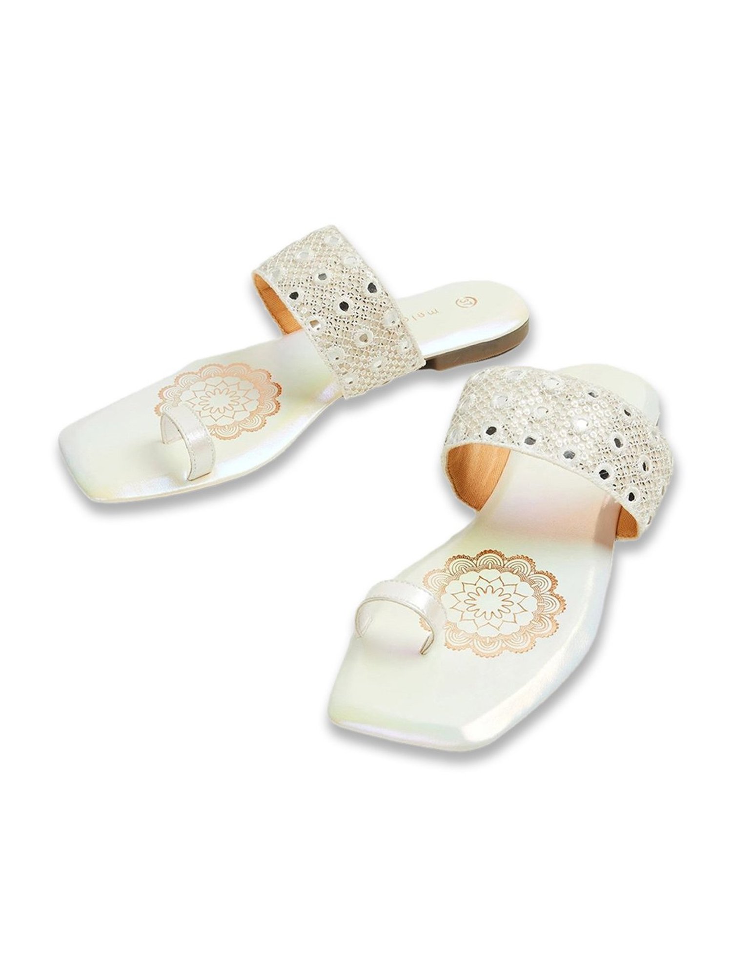 Truffle Collection Women's Silver Flat Ballets