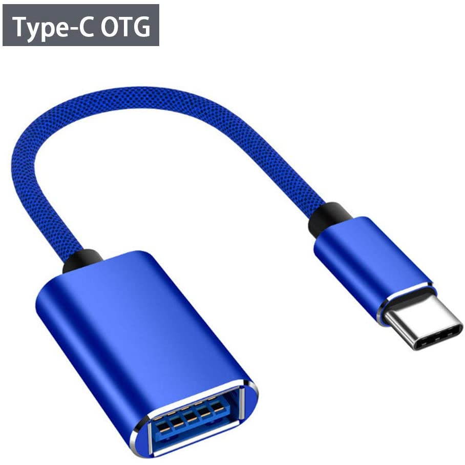 Type- C to USB 2.0 OTG Cable 0.5ft USB C to USB Female Adapter Cable Compatible with MacBook/PC/Laptops/Tablet (Red)