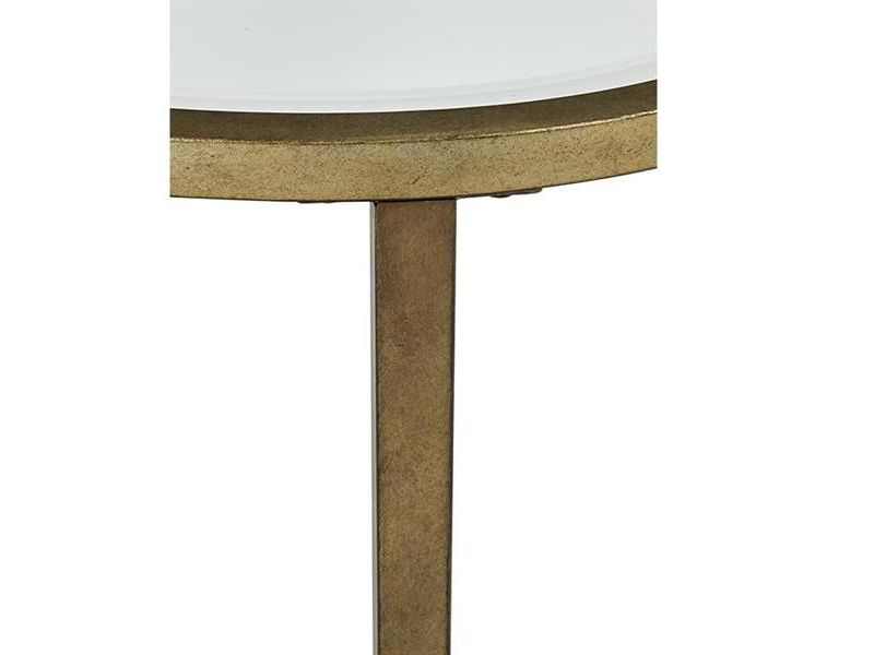 Set of 3 Glam Mirrored Accent Tables Gold - Olivia & May