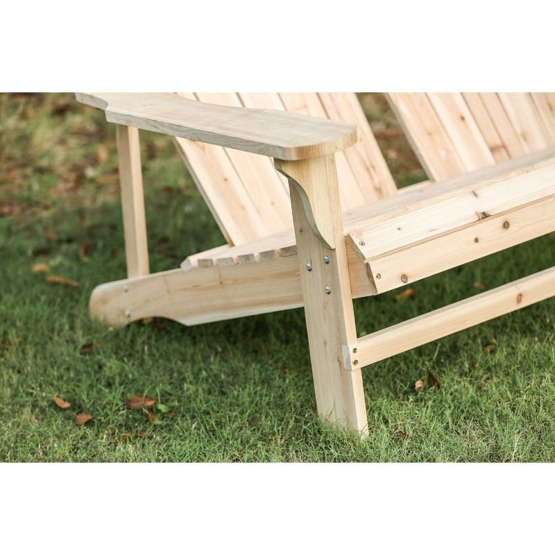 Wood Adirondack Love Seat - Patio Festival