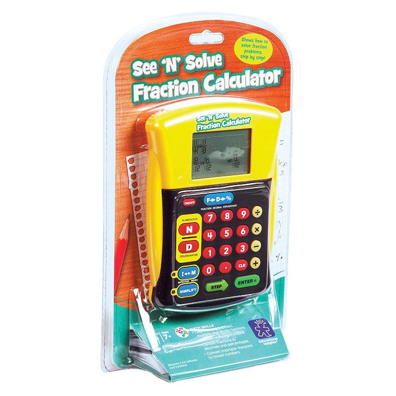 Educational Insights See & Solve Fraction Calculator