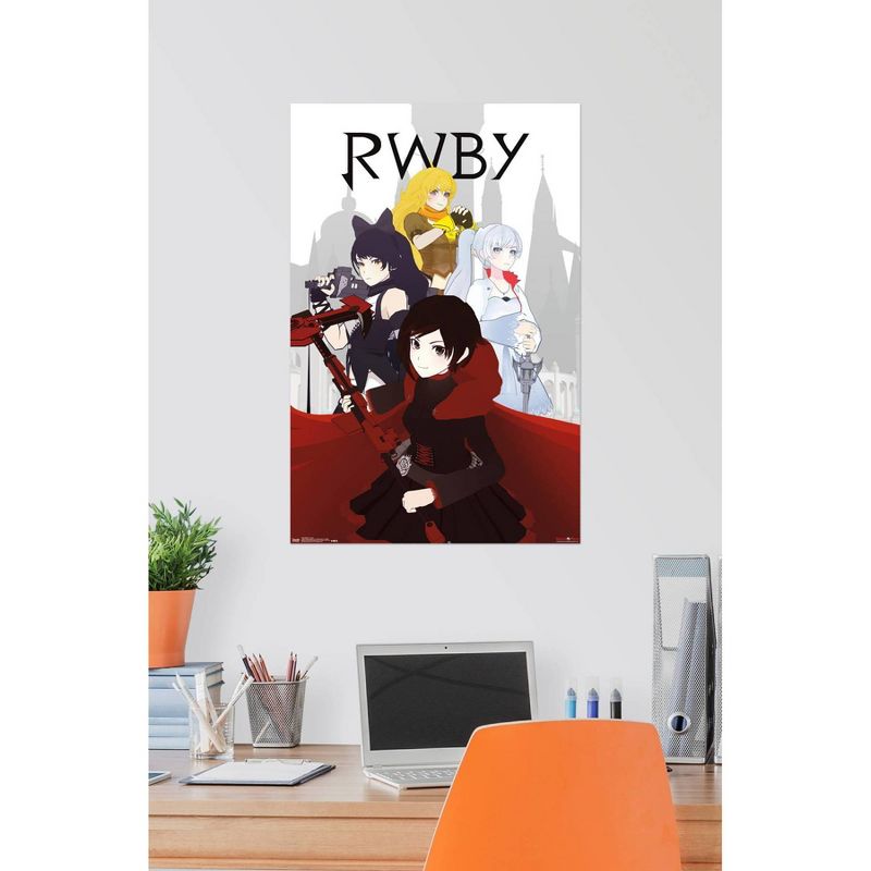 22.375" x 34" RWBY - Group Unframed Wall Poster Print - Trends International