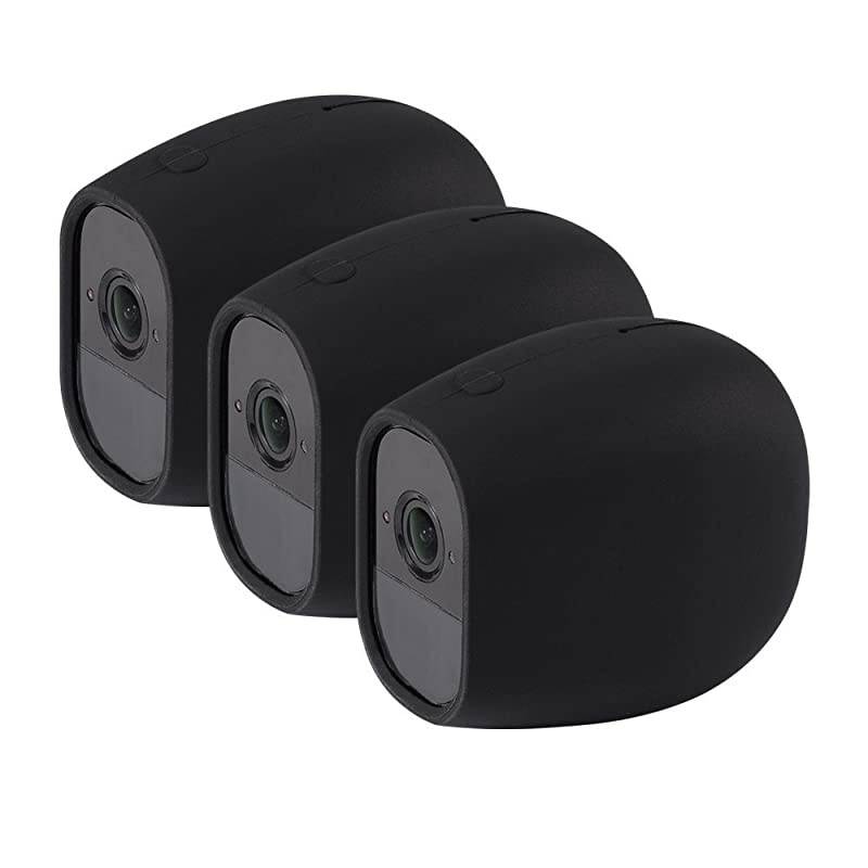 Silicone Skins for Arlo Pro and Arlo Pro 2 Form Fitting Arlo Accessories Cover Case for Netgear Arlo Pro Arlo Pro 2 Smart Security System Camera by  Black 3 Pack