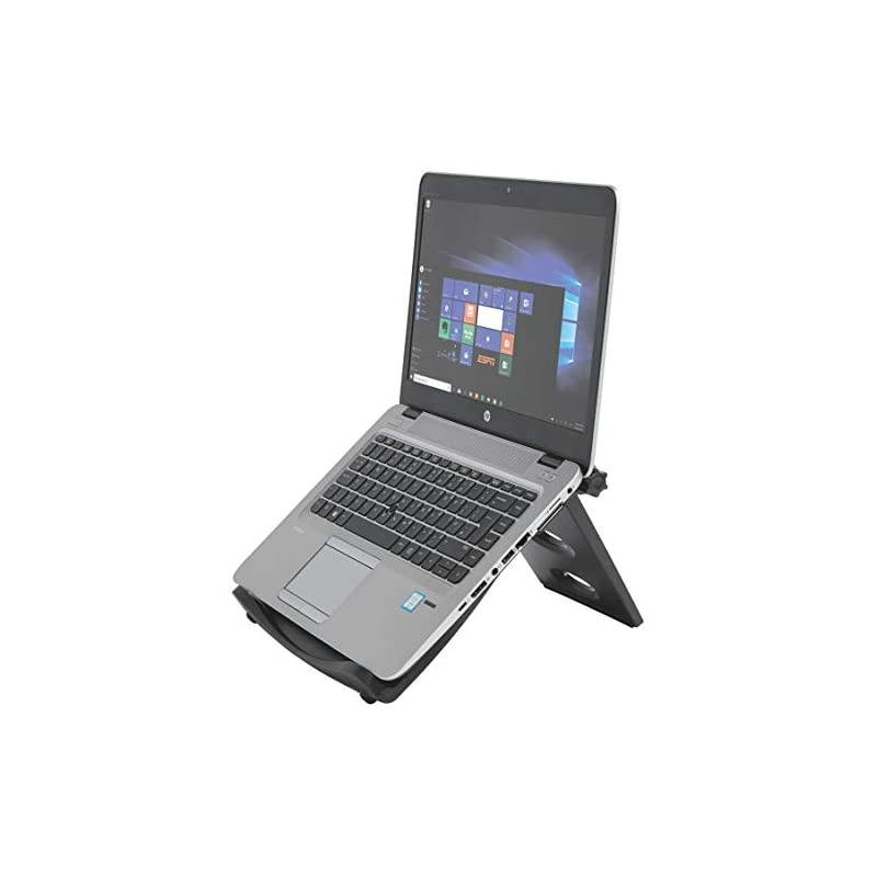 Easy Riser Portable Ergonomic Laptop Cooling Stand (12"-17") for Laptops, Chromebooks Macbooks and Wacom Devices &ndash; Black (K52788WW)