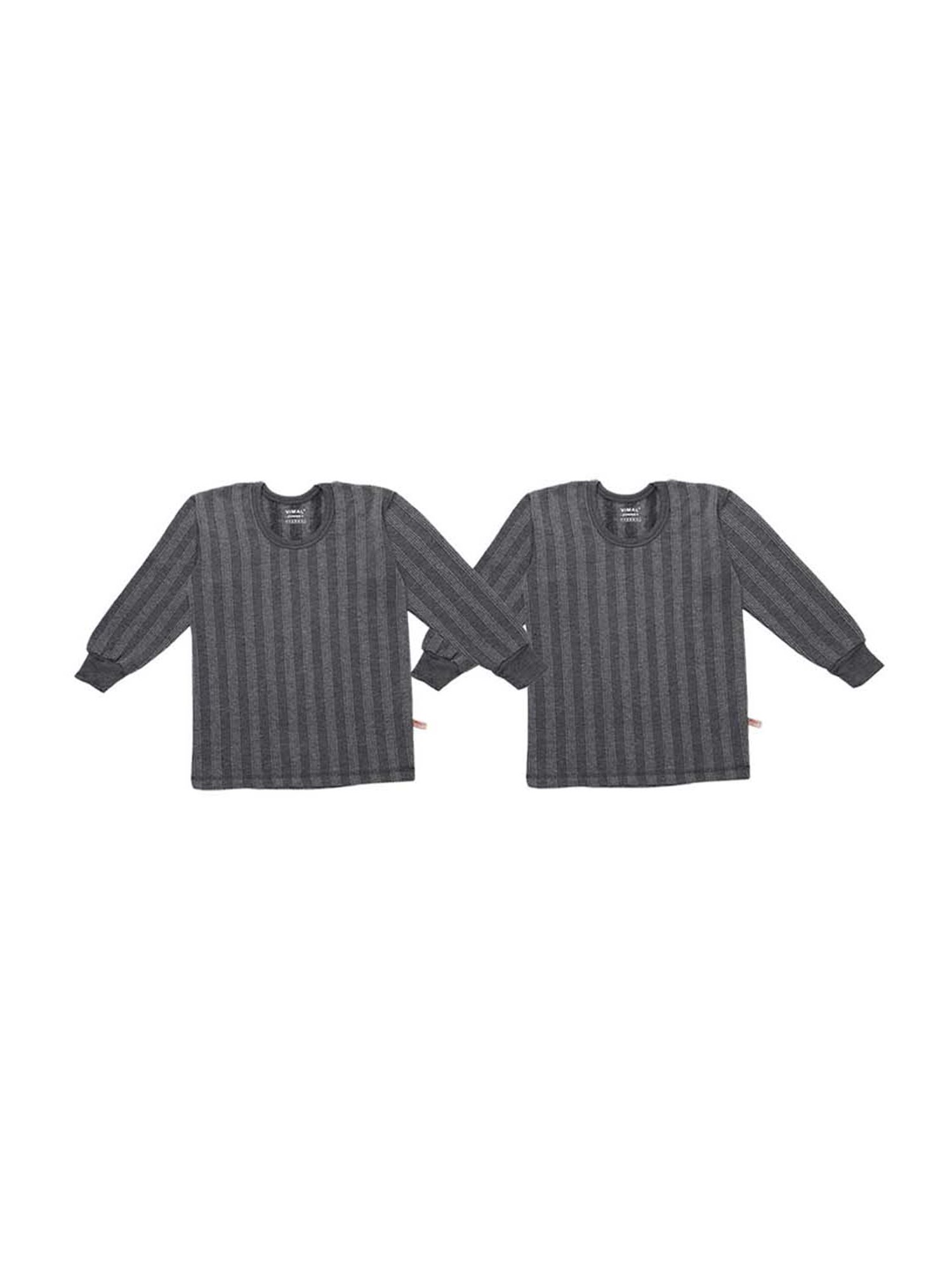 Vimal Jonney Kids Multicolor Regular Fit Thermal Tops - Pack of 2