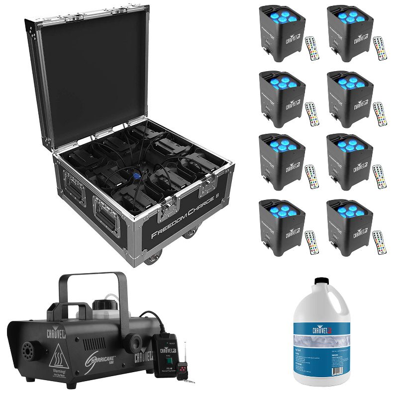 Chauvet DJ Freedom Par Tri-6 Wireless Battery RGB LED Wash Light w/Remote