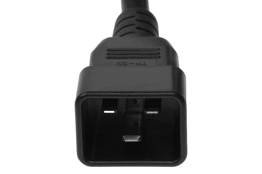 SF Cable, 10ft IEC C20 to C13, 14/3 SJT (15A 250V)