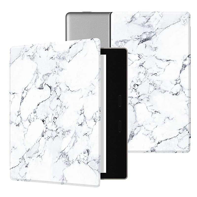 Colorful Case for All-New Kindle Oasis (10th Gen, 2019 Release & 9th Gen, 2017), Premium PU Leather Cover with Auto Wake/Sleep, Strong Adsorption for 7&rsquo;&rsquo;Kindle Oasis, The Boy and Fox