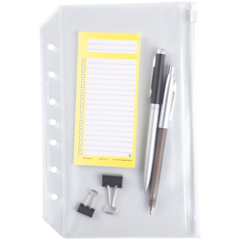 Day-Timer Vinyl Zip Pouch Loose-Leaf Desk 455170