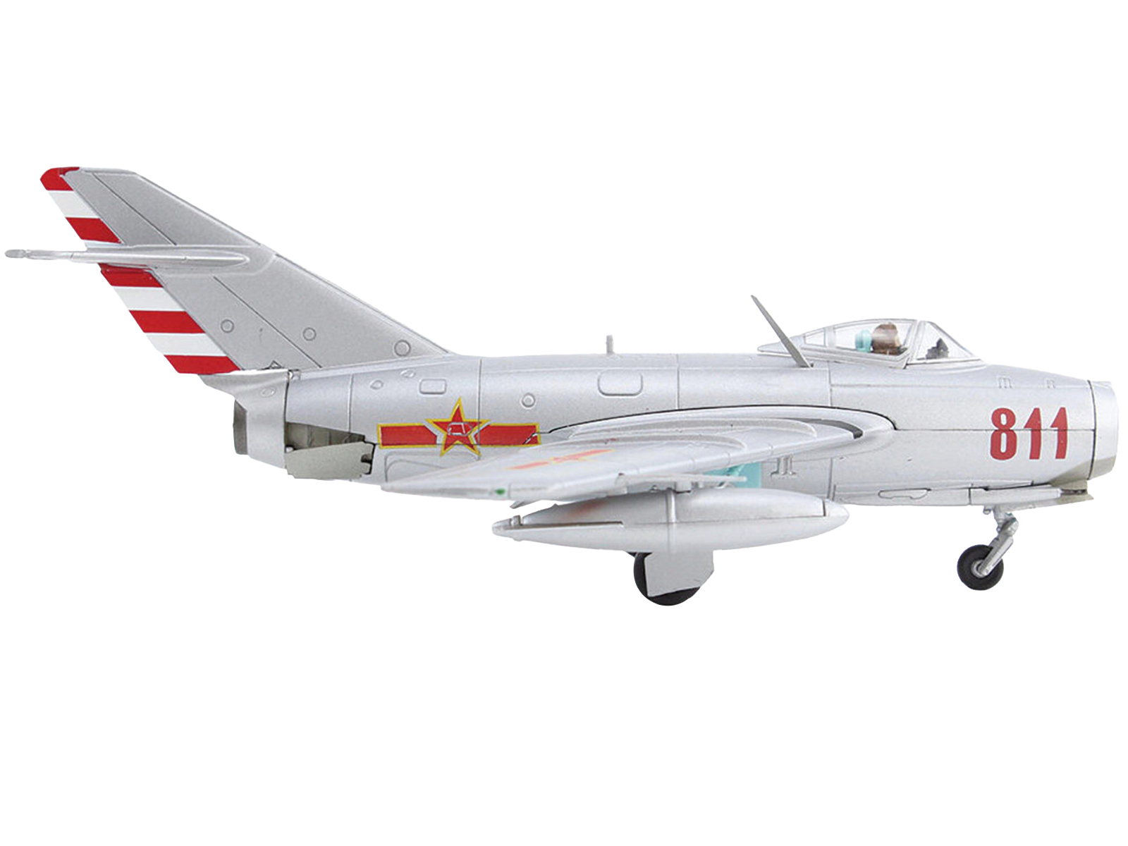 Mikoyan-Gurevich MiG-15Bis Fighter Aircraft "8170 Early Soviet Fighter" Soviet Air Force "Air Power Series" 1/72 Diecast Model by Hobby Master
