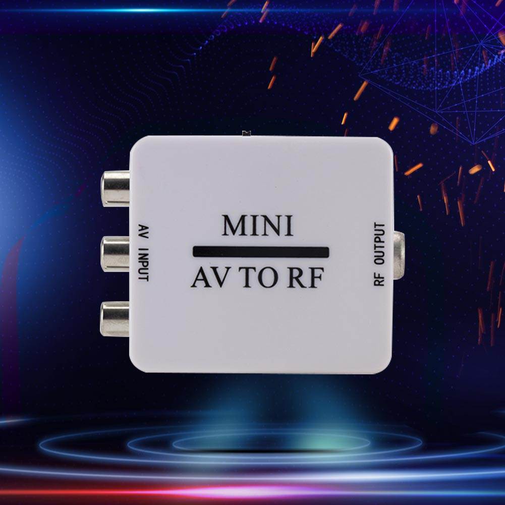 AV to RF RCA CVBS,Video Converter Box,Mini Video Adapter Converter