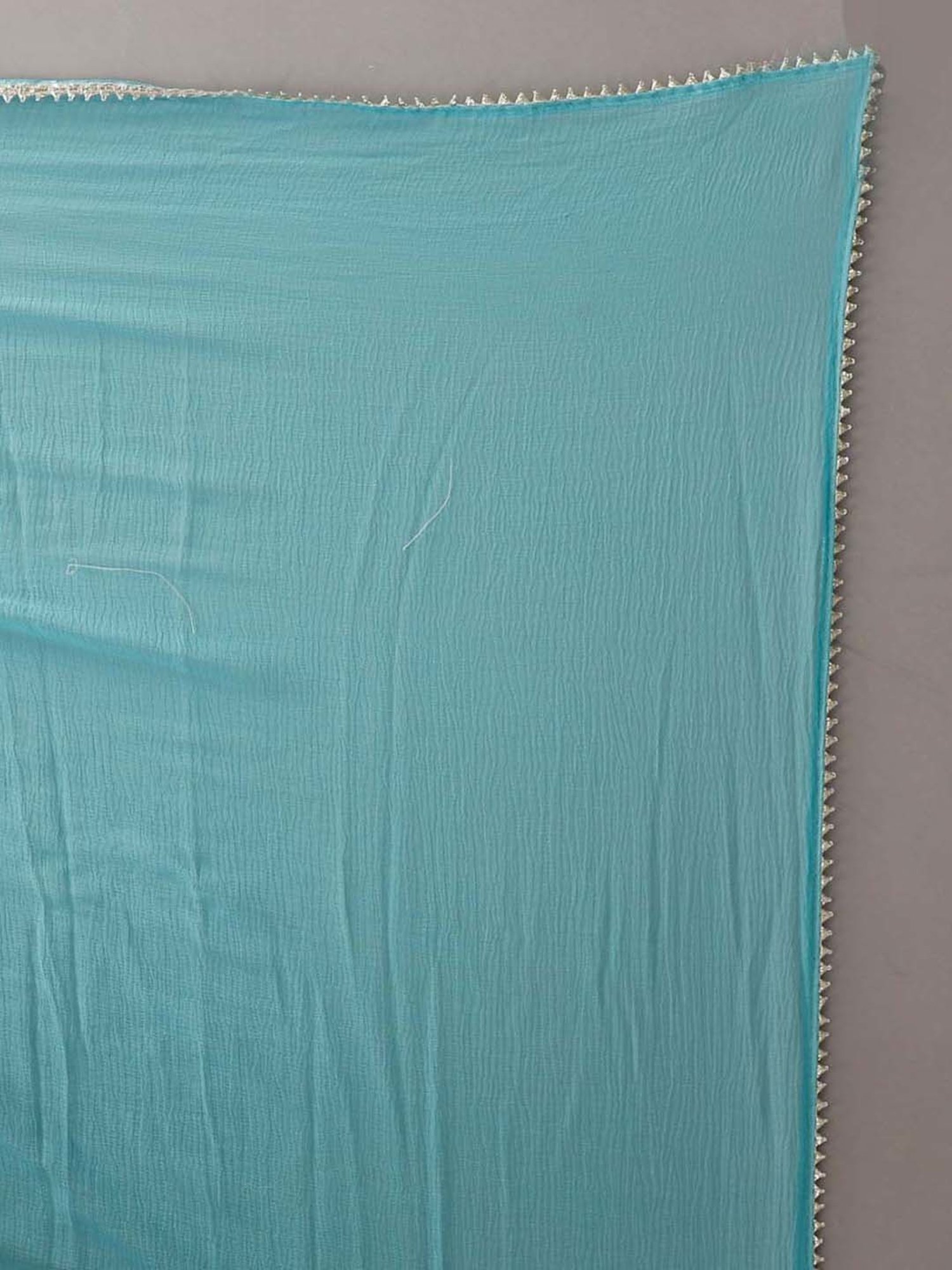 HIGHLIGHT FASHION EXPORT Blue Cotton Embellished Kurta Sharara Set With Dupatta