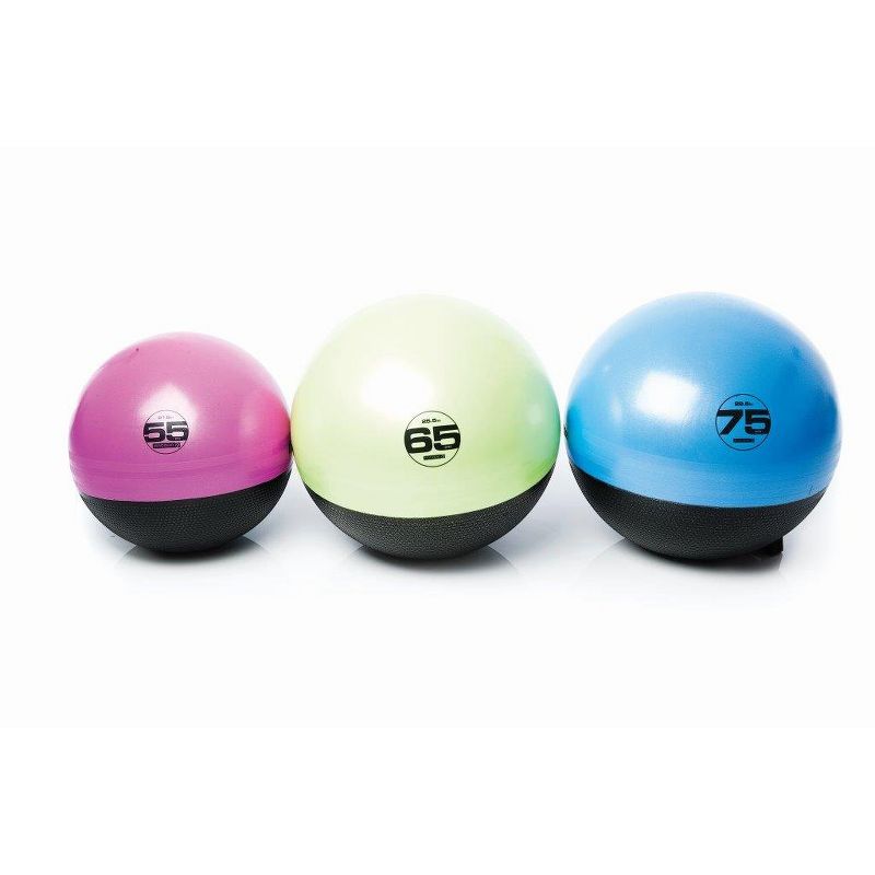 Escape Fitness USA ESTGB75 Inflatable Anti Burst Blue Exercise Ball for Steady Ab Workouts, 28.5 Inches