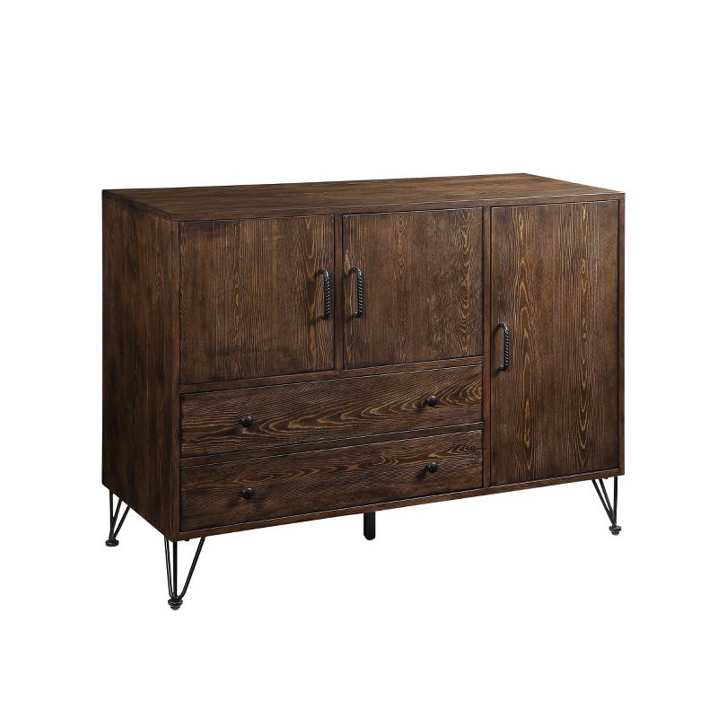 Garron Server Walnut/Black - Acme Furniture