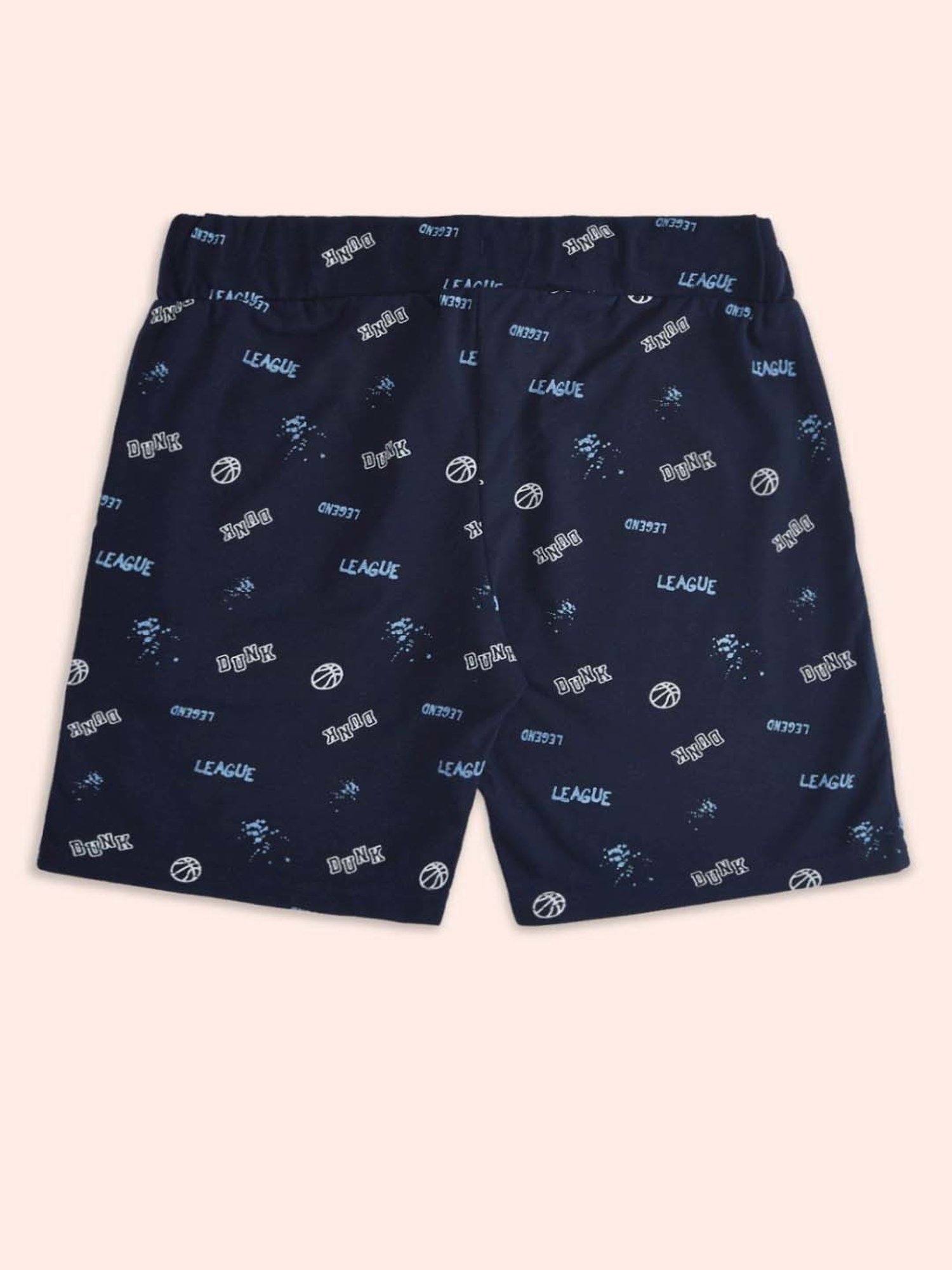 Pantaloons Baby Kids Navy Cotton Printed Shorts