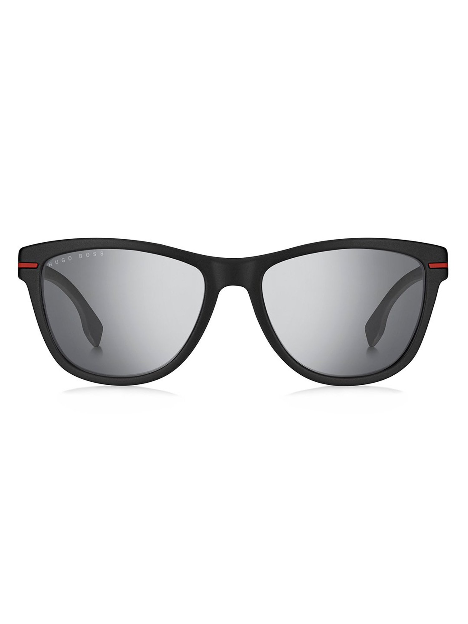 Hugo Boss Silver Rectangular Sunglasses for Men