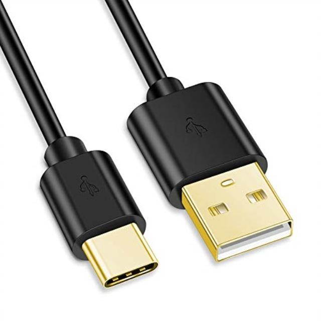 CMPLE USB Cable 2.0 USB-A to USB-C (USB Type C) Data Charge Cable, 3 Feet, Black
