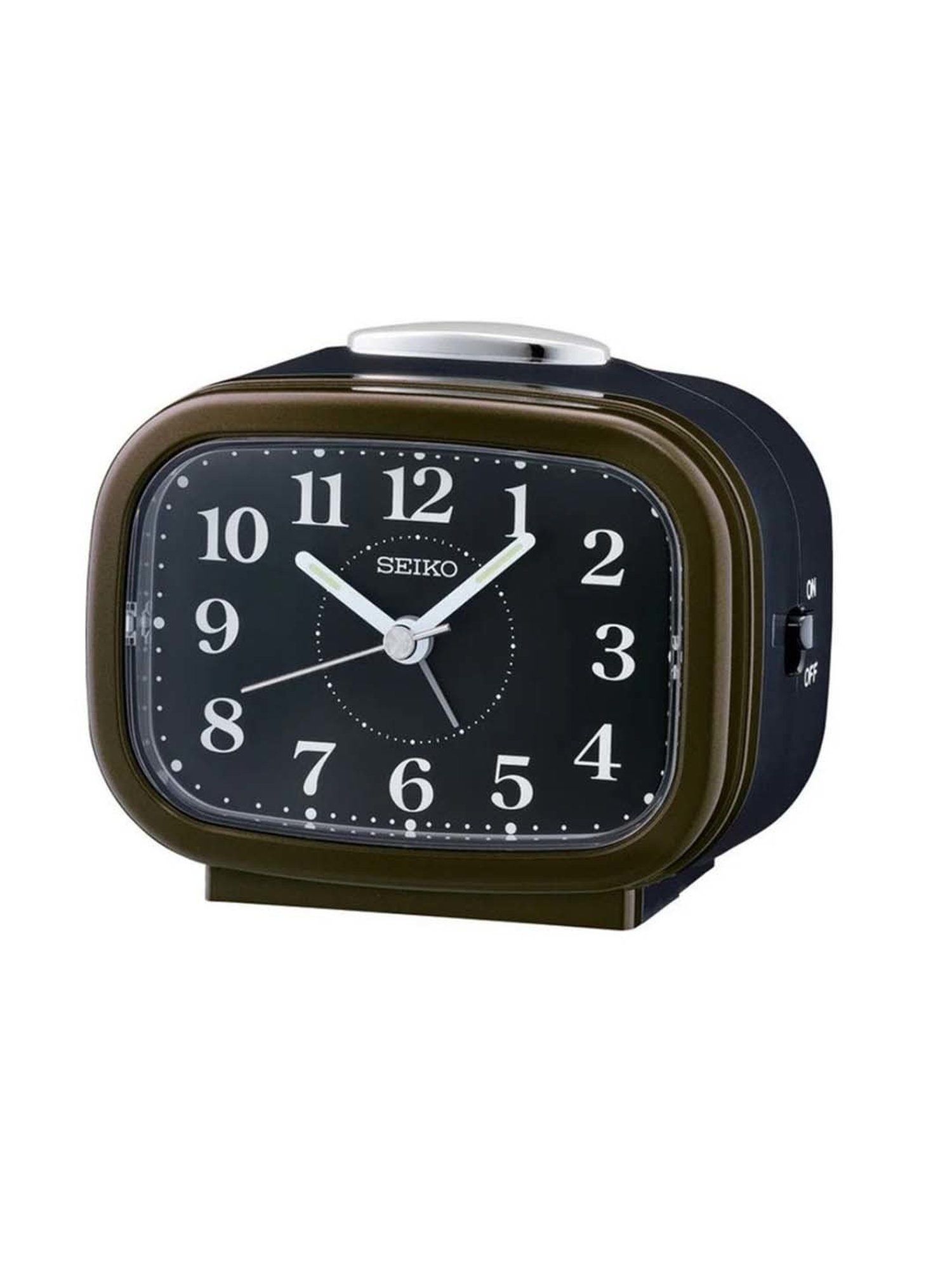 SEIKO classic black plastic wall clock with sweep movement